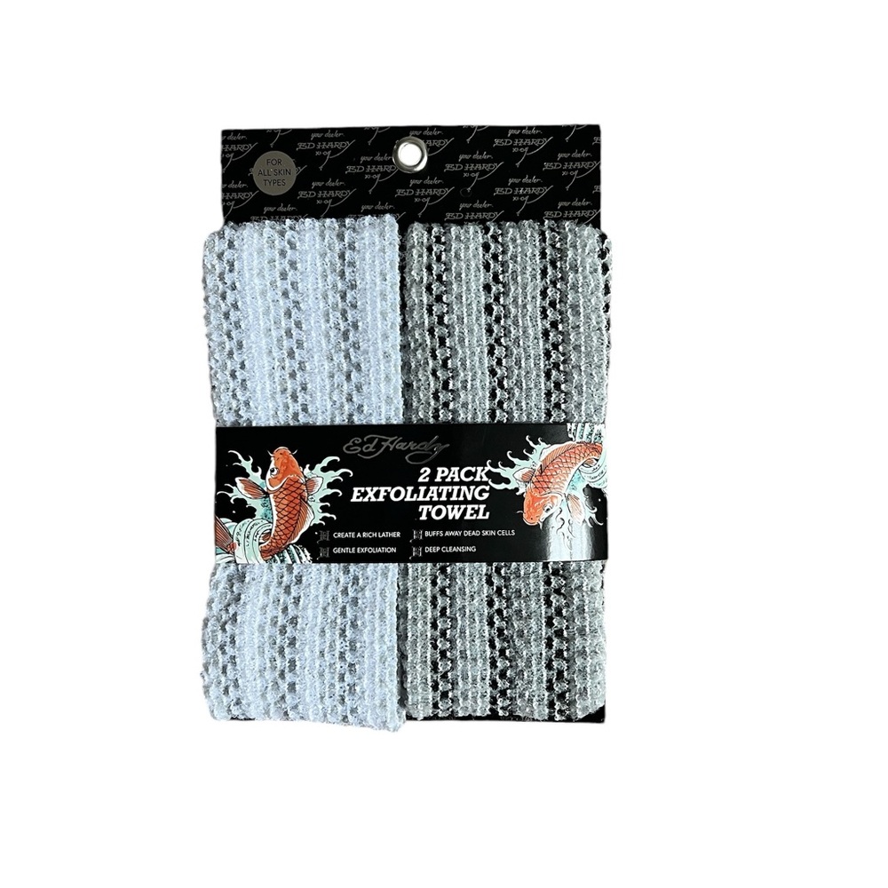 Exfoliating towels